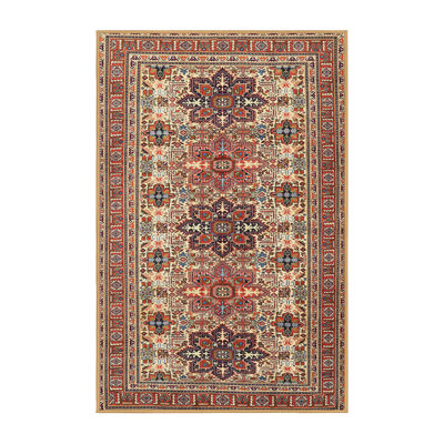 Tapis oriental beige / rouge