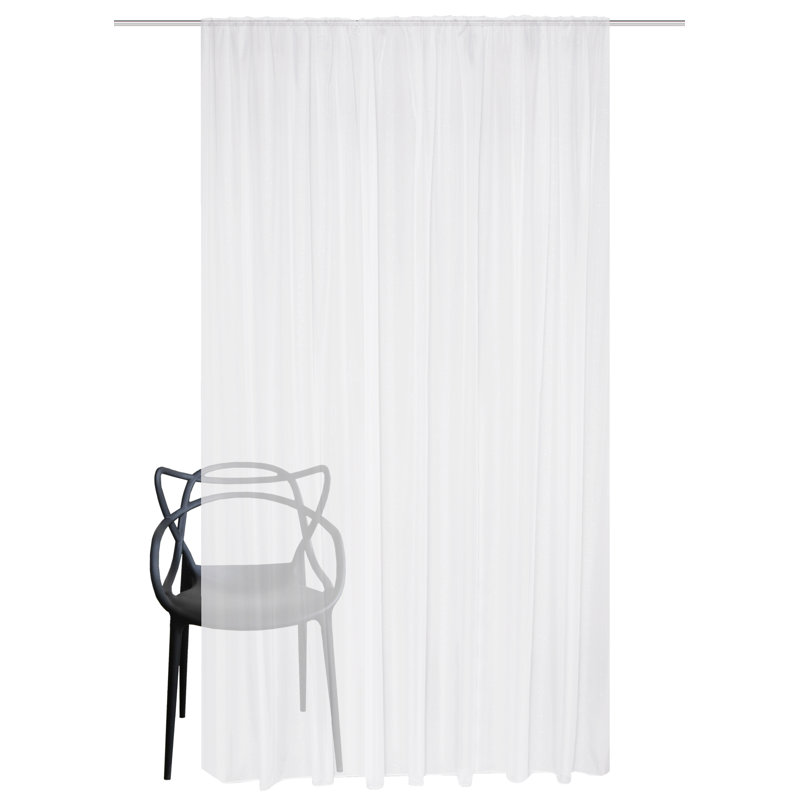 Sonjia Semi Sheer Curtain Single Panel, 300cm wide x 245cm high