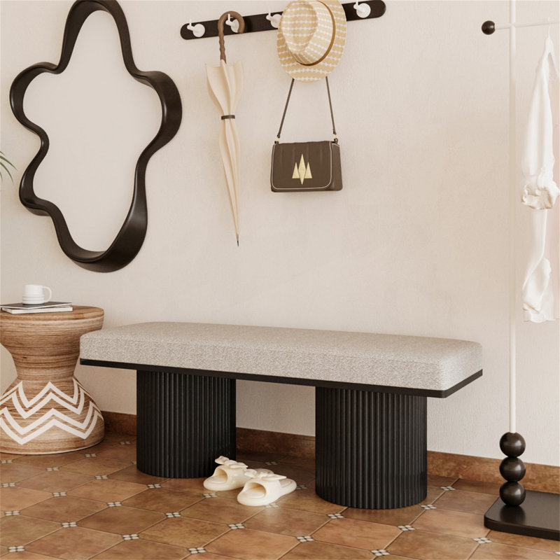 Banc rembourré, solution de siège élégante et confortable