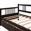 Lit de jour simple avec tiroir en bois coloré - Améliore le décor de la pièce et la taille fonctionnelle de la construction solide à deux panneaux pour une chambre à coucher-650978539
