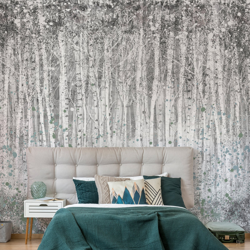  2.8m x 3m Matte Wall Mural, Grey