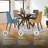 Goodall Round with Solid Wood Base Dining Table