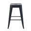 Tabouret à hauteur de comptoir 24 po, ensemble de 4 tabourets de bar en métal sans dossier, empilable, amovible et facile à assembler, pour économiser de l'espace pour un îlot de cuisine / bar / café / salle à manger-1258414947