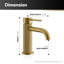 Mendavia Single-Hole Single-handle Bathroom Faucet-97809029