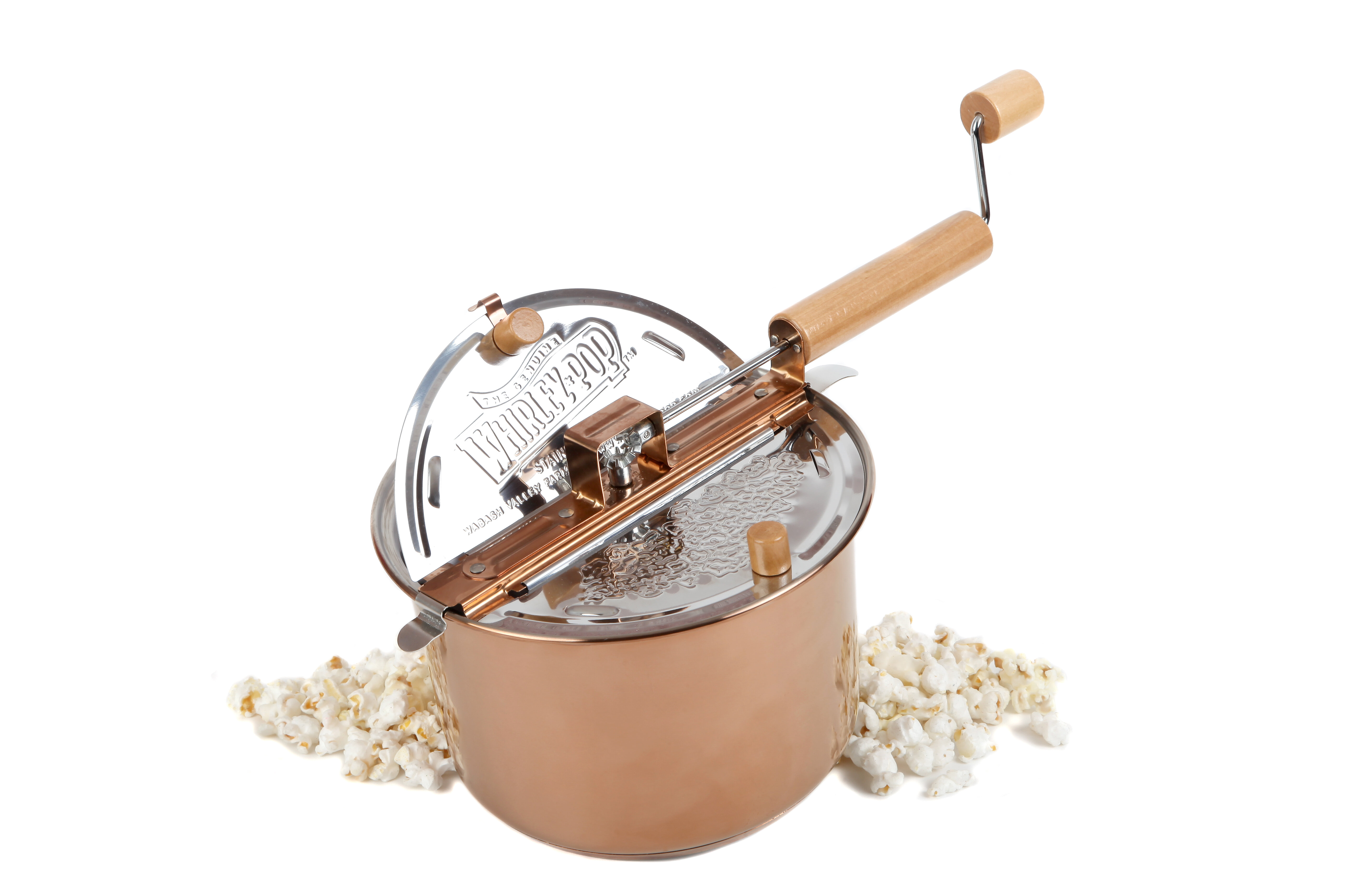 Wabash Valley Farms Copper Plated Stainless Steel Whirley Popcorn