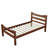 Solid Wood Open-Frame Bed-1615896747