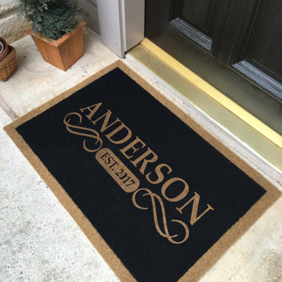 Personalizable Non-Slip No Pattern No Holiday Doormat