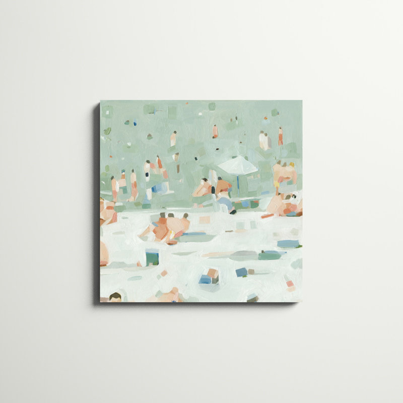 Summer Confetti I, peinture sur toile tendue, H 30 po x l 30 po