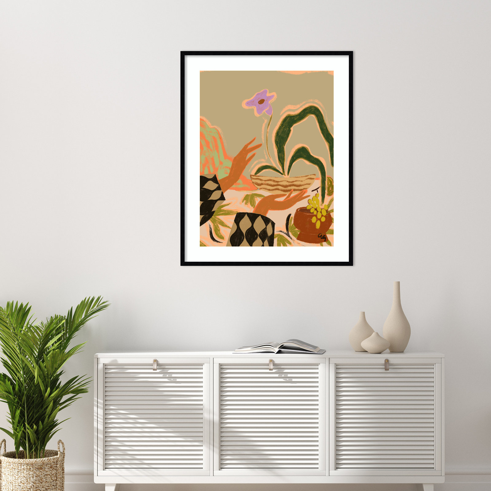 The Power Of One Print by Arty Guava, Black , 41" H x 33" W