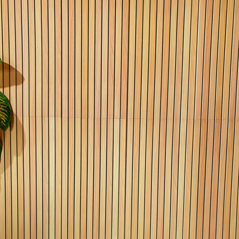 19.7" x 39.4" Wall Paneling (5-pack), Light Brown