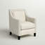 Fauteuil en polyester de 29 po de largeur Damira-506675512