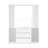 79'' H X 63'' W 3-Drawer Bookcase Storage Cabinet