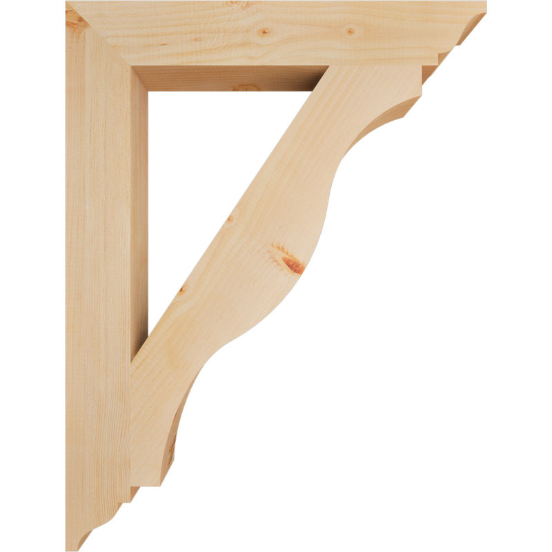 Support lisse 3 1/2 po x P 26 po x H 34 po, sapin Douglas, H 34 po x l 3,5 po x P 26 po, Douglas, Lisse