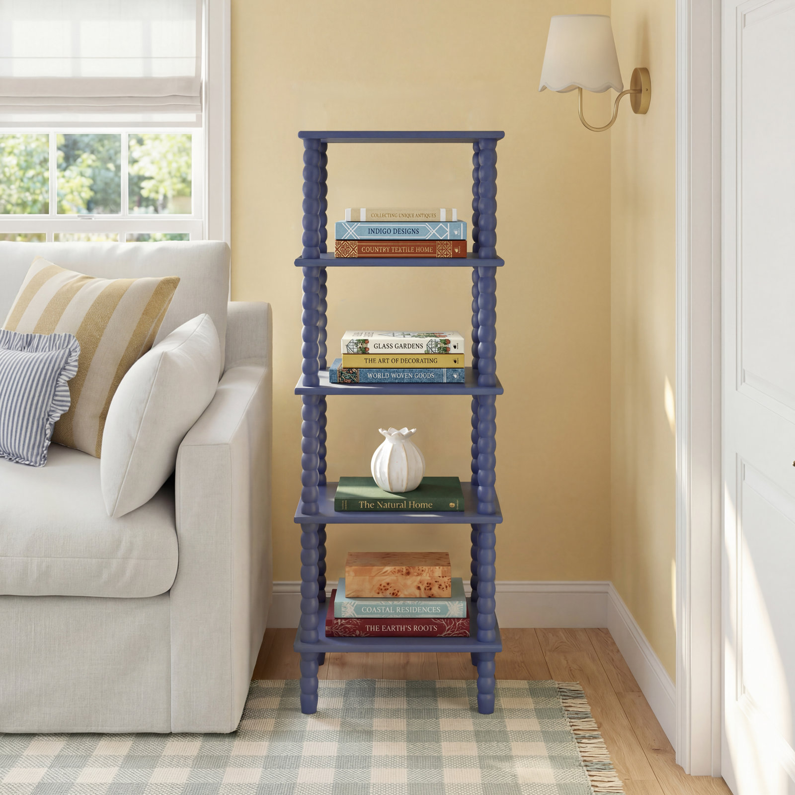 Netta 16" Bookcase, Blue