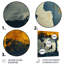 Jaune jaune noir carte du monde aire de jeu Silhouette II - carte du monde décoration murale-2143135161-2143135162