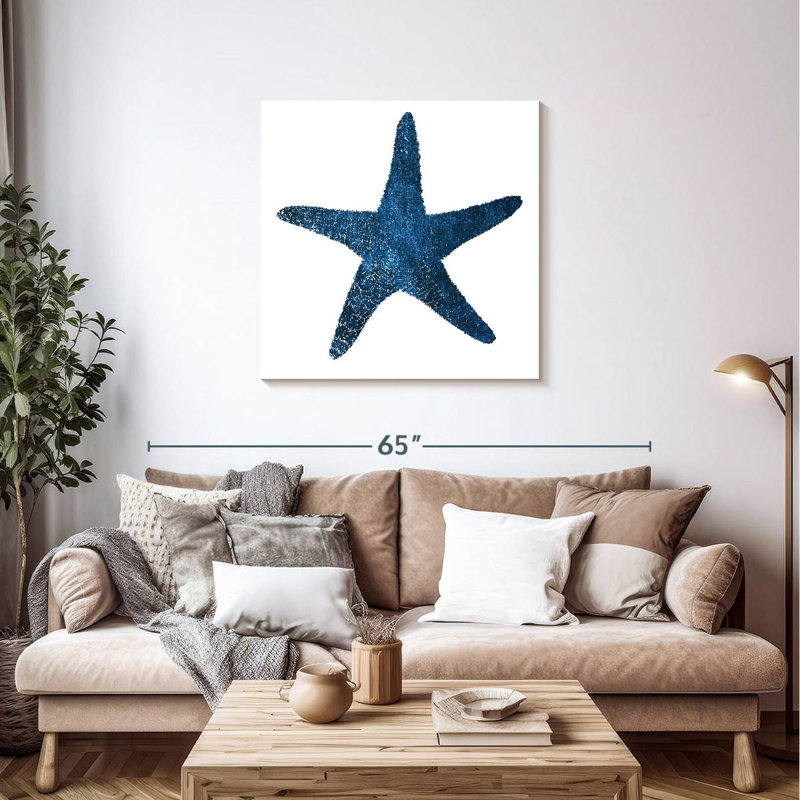 Aletra Navy Starfish, 36" H x 36" W