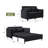 51.18'' Upholstered Reclining Sleeper Sofa-1997107047