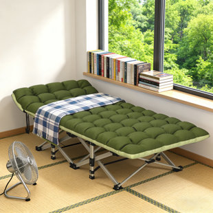 Xxl Folding Camping Cot With Mattress, Heavy Duty Portable Cot Bed For Adults, 500 Lbs Capacity, 1200D Oxford Fabric, Outdoor Sleeping Cot With Carry Bag For Camping, Travel & Guests