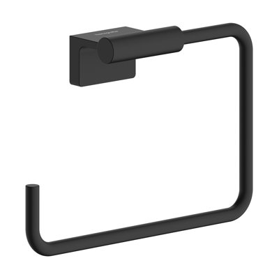 hansgrohe AddStoris S Towel Ring in Matte Black