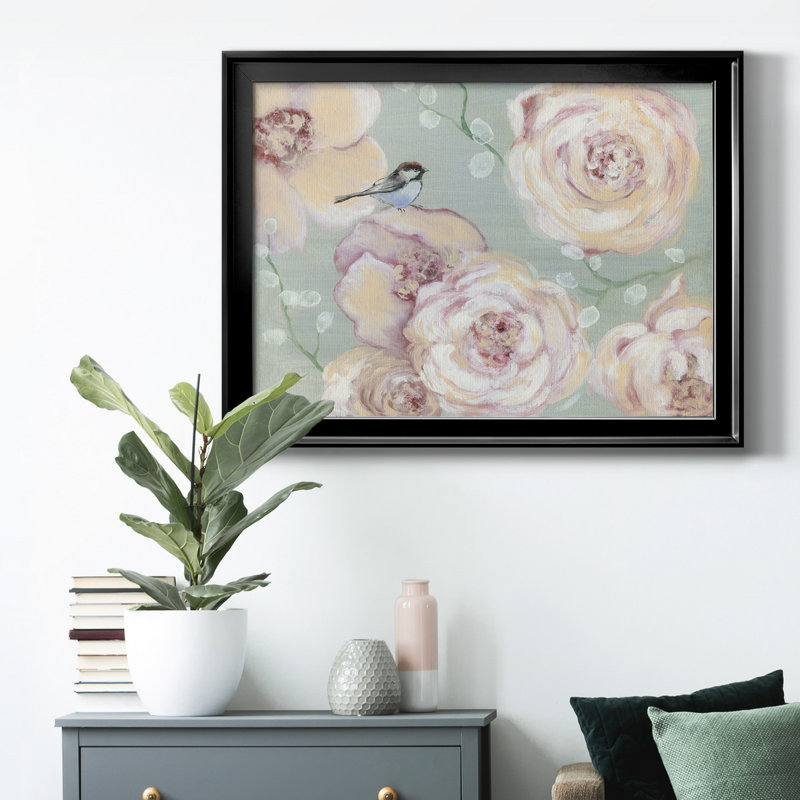 «Blush Melody», reproduction d'art encadrée, Black Framed Canvas, H 18,5 po x l 24,5 po x P 1,5 po