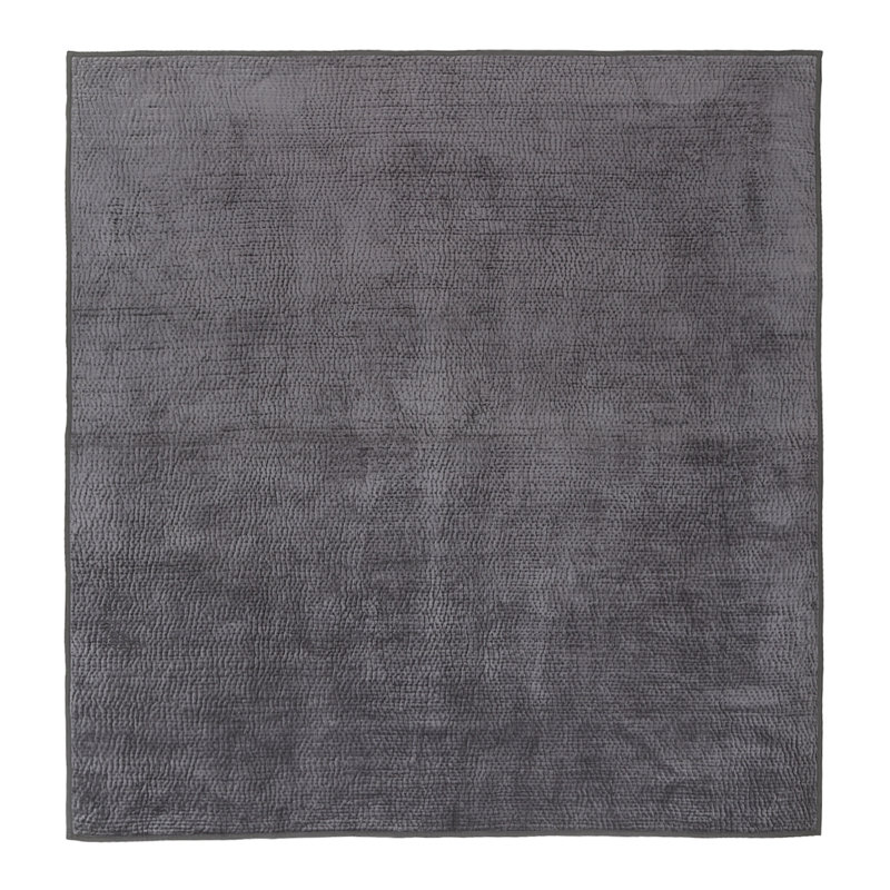 Dalrymple Rayon Patchwork Bedspread, 240 cm W x 250 cm L, Graphite