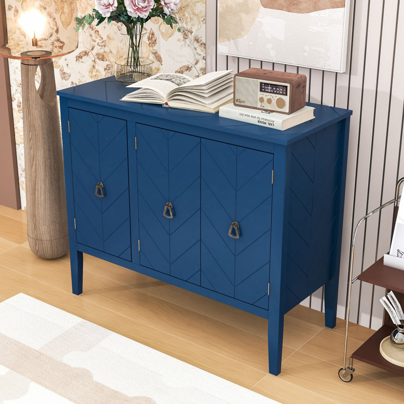 Buffet de rangement avec tablette réglable, Marine