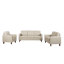 Fauteuil d'appoint capitonné à garniture passepoilée et à passepoil, canapé simple en tissu de polyester pour le salon