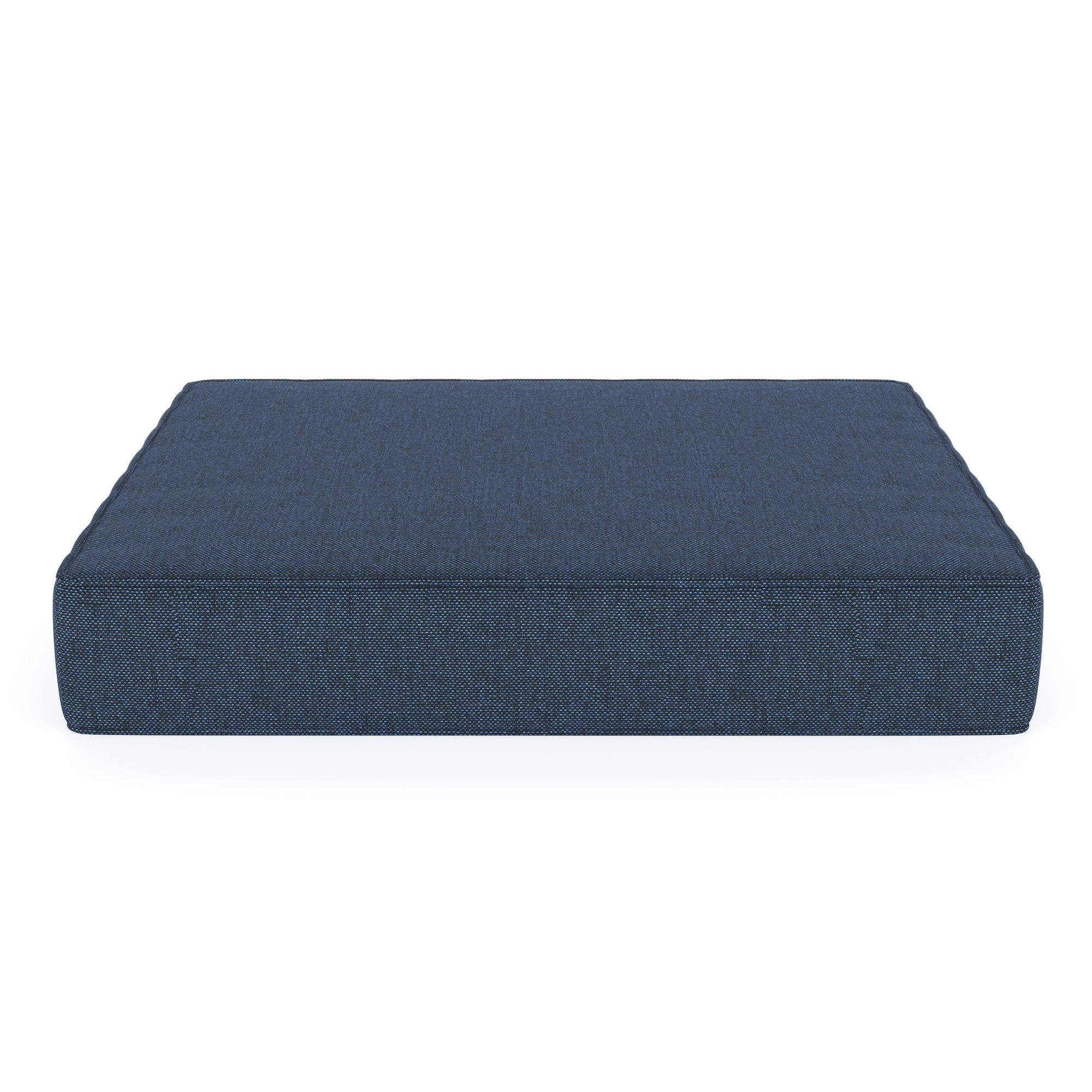 Sunbrella® Outdoor Ottoman Cushion, Cast Shale Sunbrella® Plainweave, 4" H x 24" W x 20.5" D