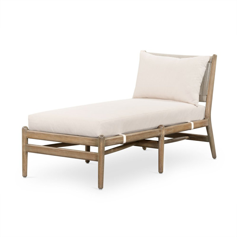 Rosen Outdoor Chaise Lounge, Lakin Oat