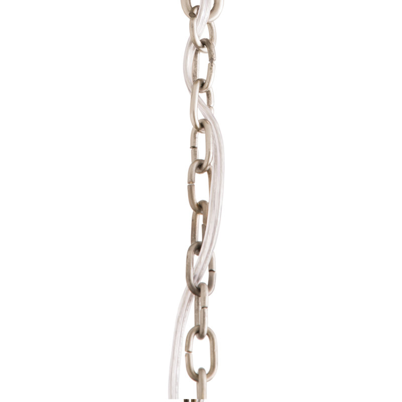 Handcrafted Iron Ceiling Chain, Nickel