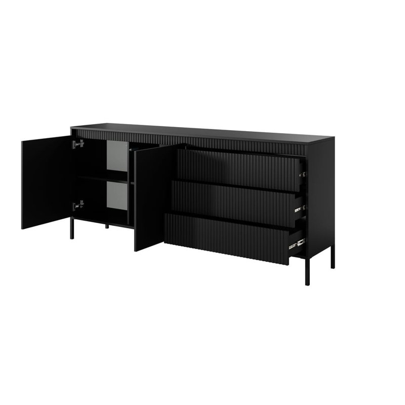 Boncho 187cm Sideboard, Black