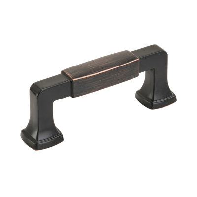 Stature 3-3/4 inch (96mm) Center-to-Center Oil-Rubbed Bronze Cabinet Pull
