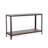 Ayka Sofa Table w Shelf, Nailhead Accent, 48 Inch Rectangular Brown