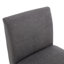 2 chaises de cuisine pivotantes avec fonction de rangement pratique. Confortable pour une utilisation quotidienne. Mousse haute densité. Gris foncé Bois massif à 360 degrés de 2 usages différents. Zone cachée. Revêtement en lin.-869315005