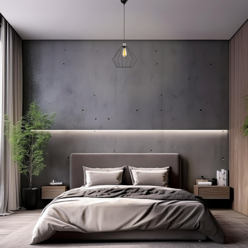 Luminaire suspendu simple à hauteur réglable
