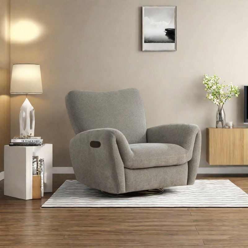Fauteuil inclinable ergonomique et confortable, Gris