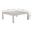 Table basse d'extérieur en aluminium Novae - table de patio moderne avec structure antirouille et plateau à lattes pour le drainage de l'eau-1662952855