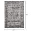 Tapis oriental gris en polypropylène tissé à la main Ragheb-1176039287