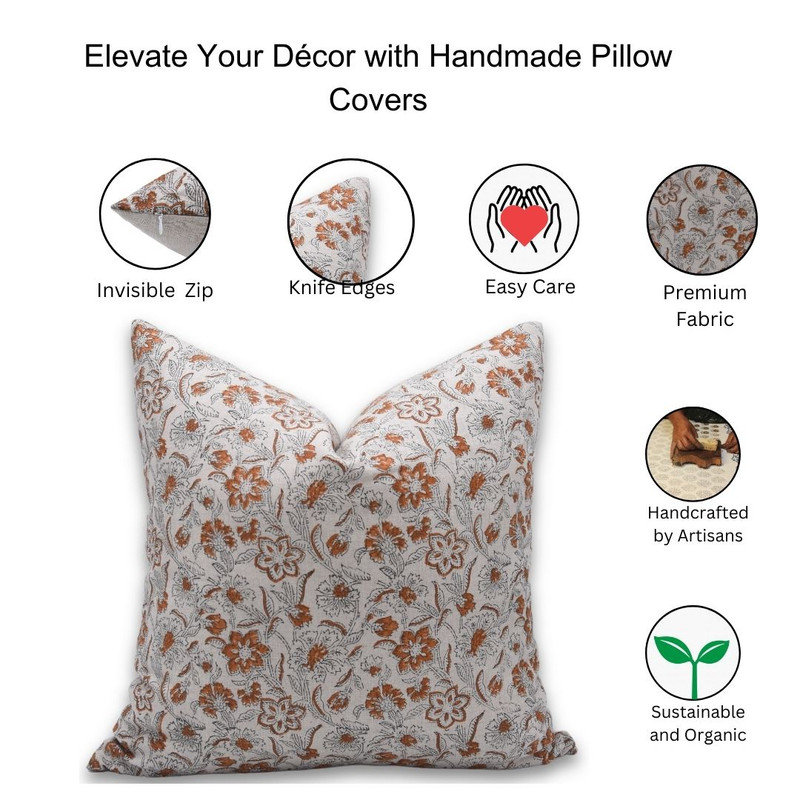 Linen Pillow Cover, 20" x 20", Square