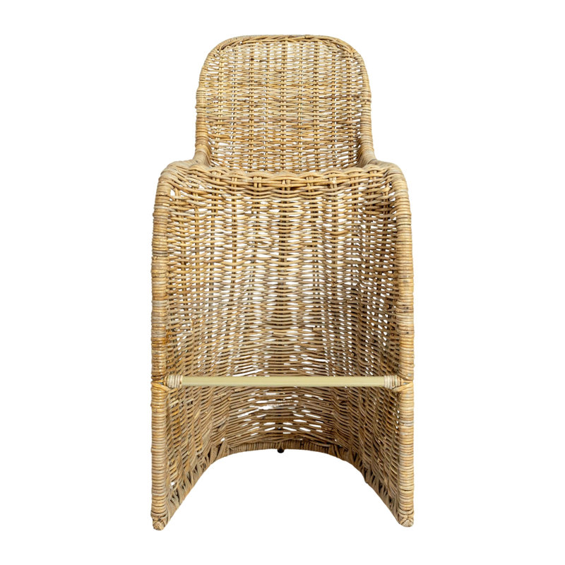 Amalfi S-Frame Woven Stool, Brown