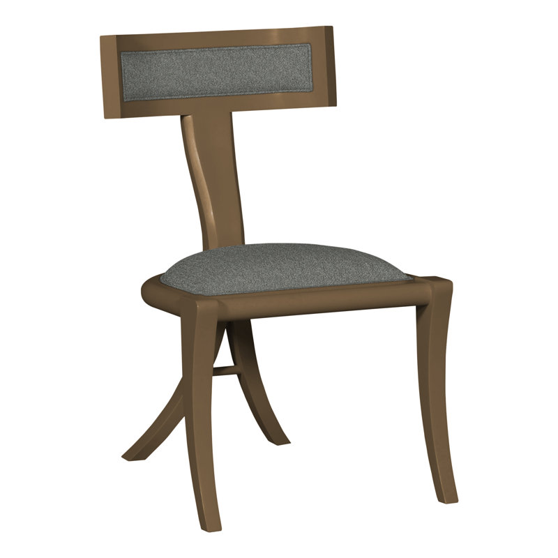 Thom Filicia Home Greek Peak Side Chair, Hampton, Ian Pewter