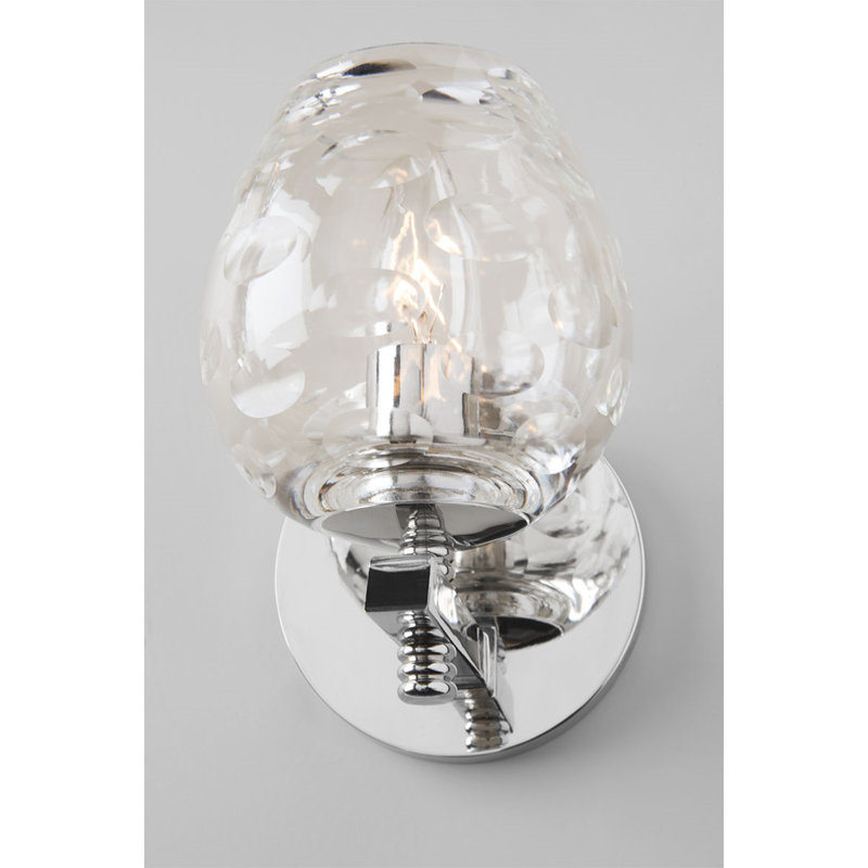 Burns 1 - Light Bath Sconce, Polished Nickel