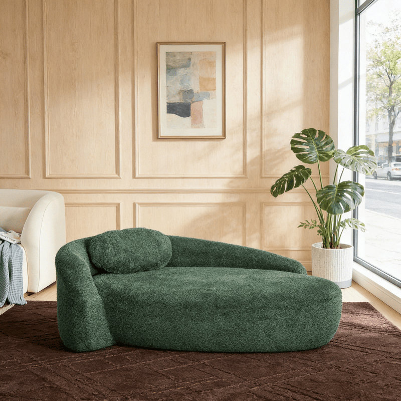 Chaise d'appoint ovale à compression, Vert