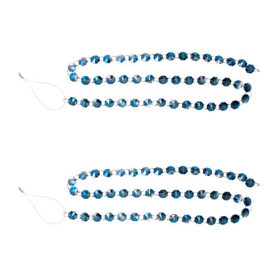 Iridescent Glass Jewel Garland (Set of 2)