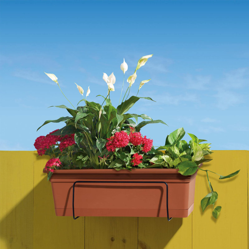 Pot Planter, Terracotta, 6" H x 8" W x 24" D