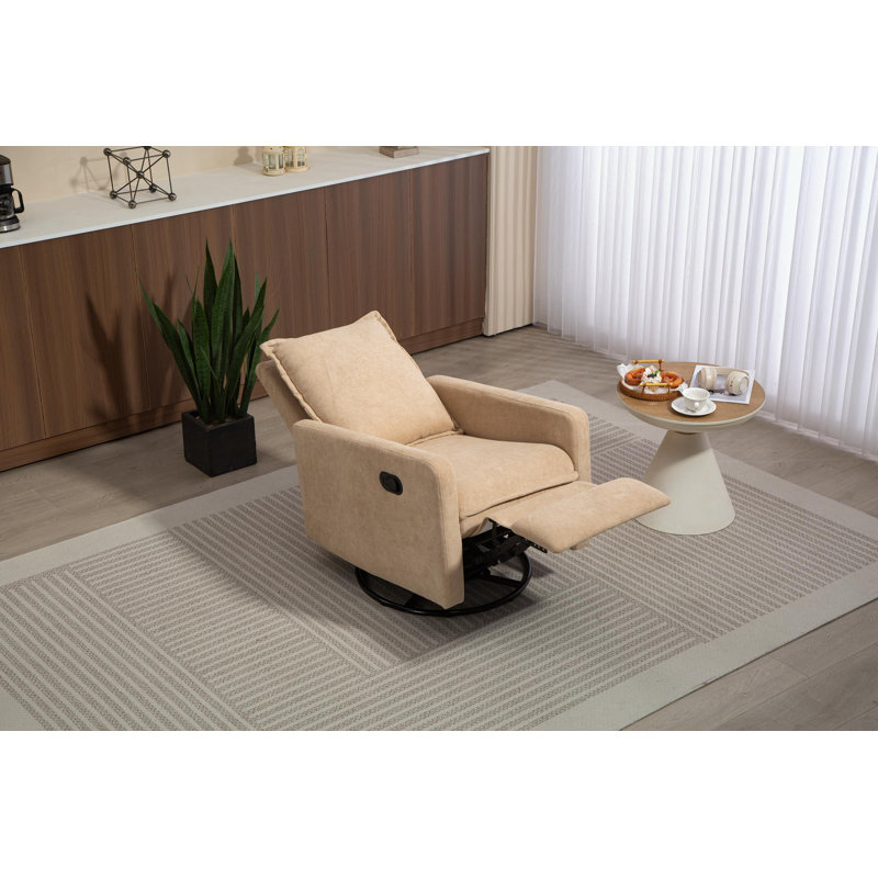 Fauteuil inclinable et pivotant avec coussin moelleux, Chameau