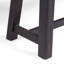 Banc d'extérieur en bois d'acacia, finition gris sablé et noir