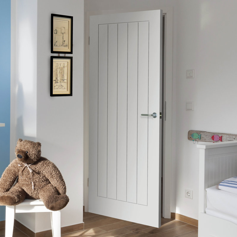 Cottage 5 Internal Door Primed, 198.1cm H x 76.2cm W x 3.5cm D