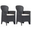 Fauteuil de salle à manger de patio avec coussin Creason-1265735294-1265735292