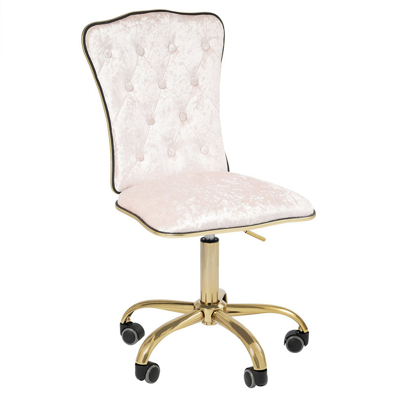 Elise makeup desk dressing chair, Rose écrasé